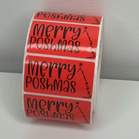 MERRY POSHMAS/THANK YOU STICKERS/CHRISTMAS STICKERS/SMALL BUSINESS/CHRISTMAS - Picture 4 of 15